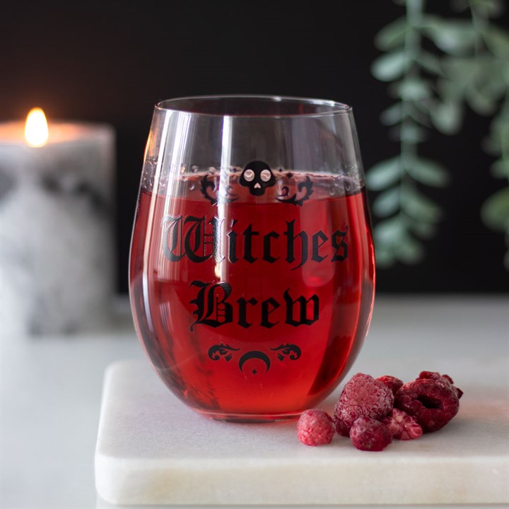 Witches Brew Stemless Wine Glass 4 S03721082 14