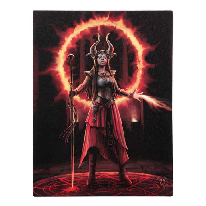 19x25cm Fire Element Sorceress Canvas Plaque by Anne Stokes 1 19x25cm Fire Element Sorceress Canvas Plaque by Anne Stokes
