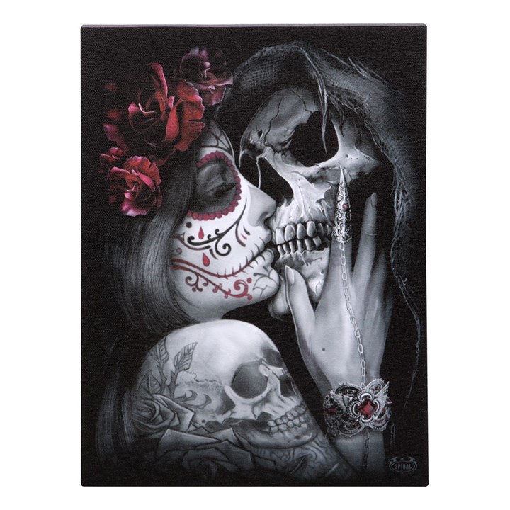 19x25cm Dead Kiss Canvas Plaque by Spiral Direct 1 19x25cm Dead Kiss Canvas Plaque by Spiral Direct