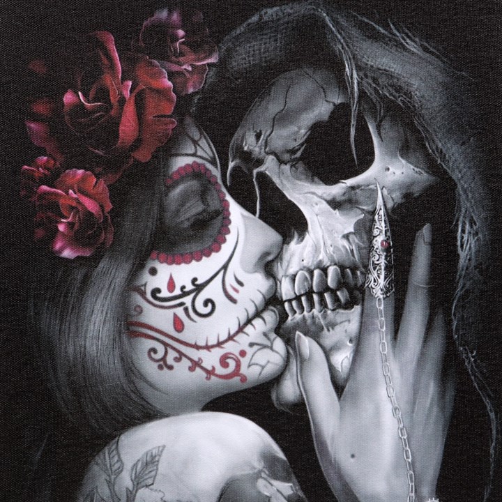 19x25cm Dead Kiss Canvas Plaque by Spiral Direct 2 S03721842 12 2