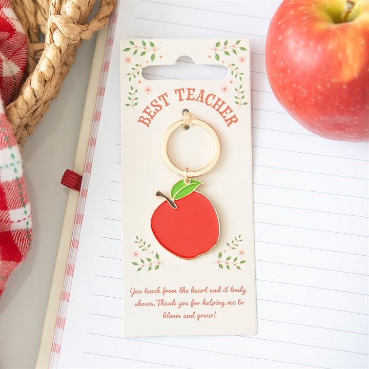 Best Teacher Apple Keyring 1 Best Teacher Apple Keyring