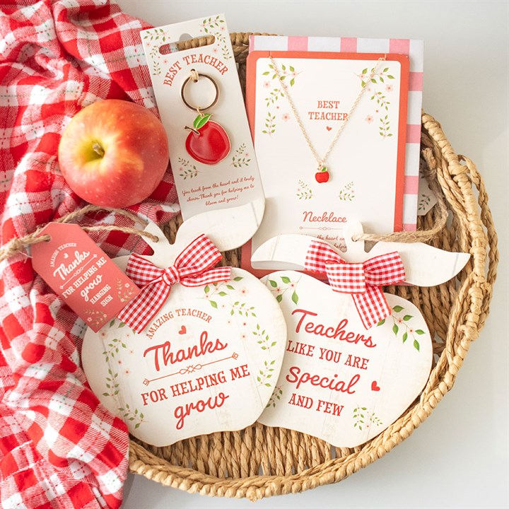 Best Teacher Apple Keyring 5 AP 952254