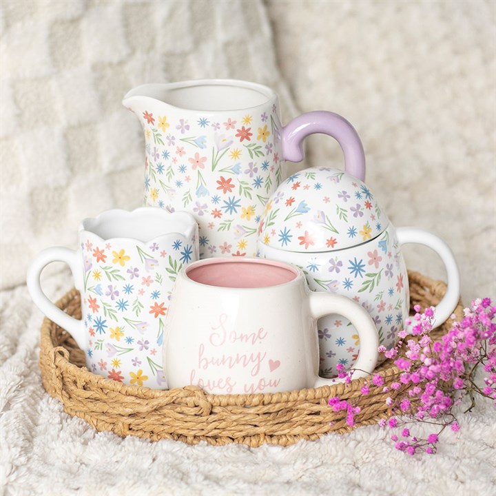Spring Floral Print Ceramic Flower Jug 6 BU 425255