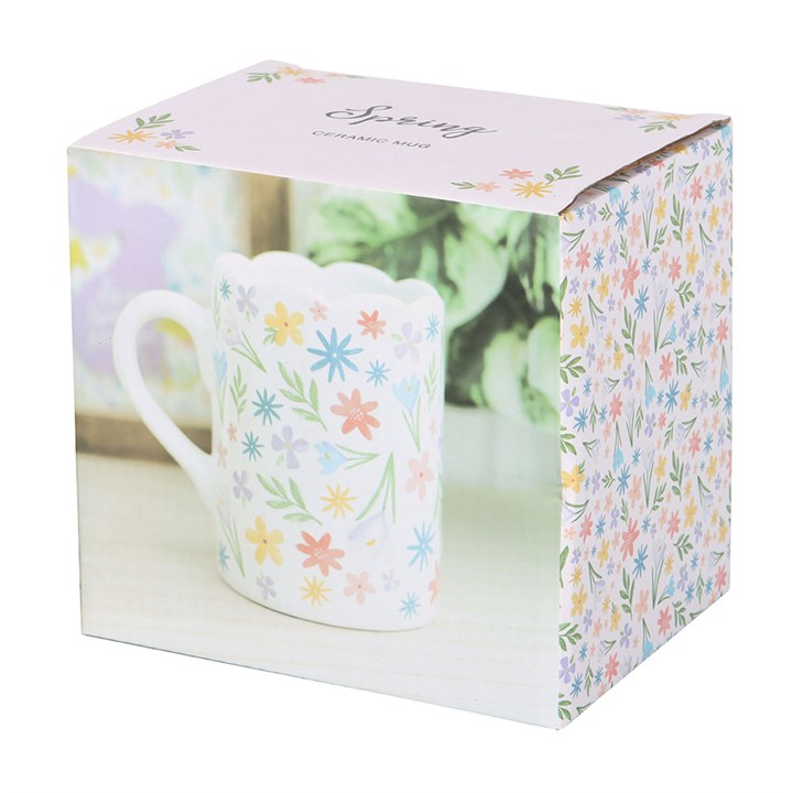 Spring Floral Print Scalloped Mug 5 BU 426254