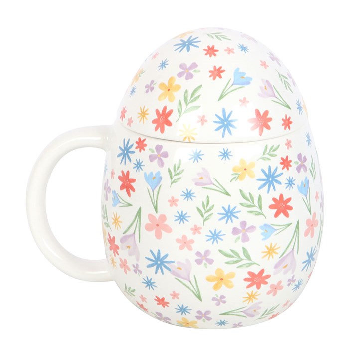 Spring Floral Print Egg Shaped Mug 3 BU 428252
