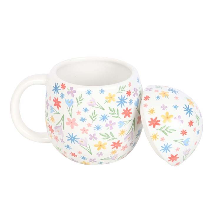 Spring Floral Print Egg Shaped Mug 4 BU 428253