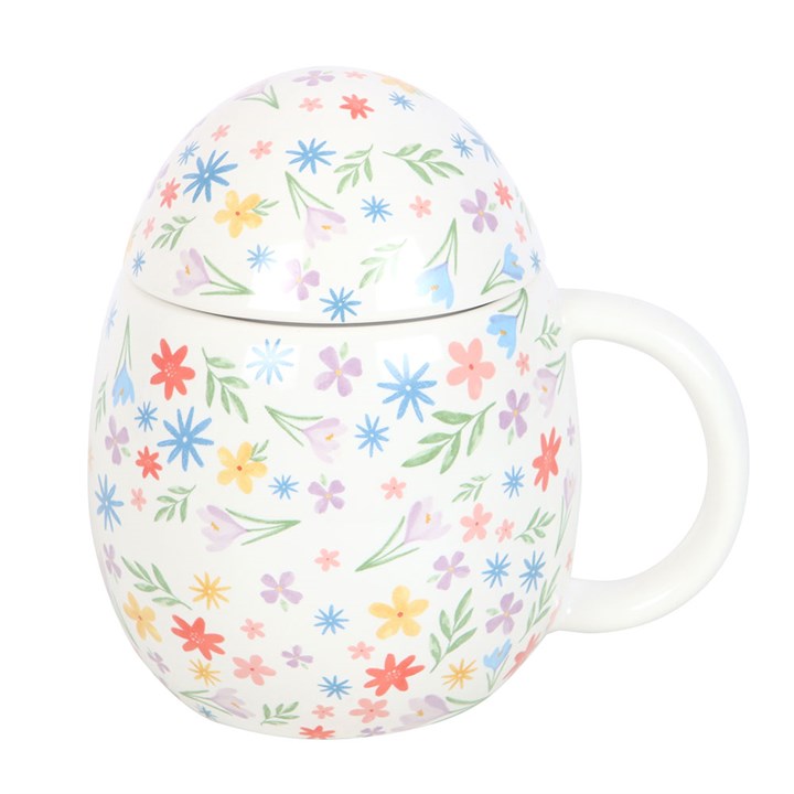 Spring Floral Print Egg Shaped Mug 6 BU 428255