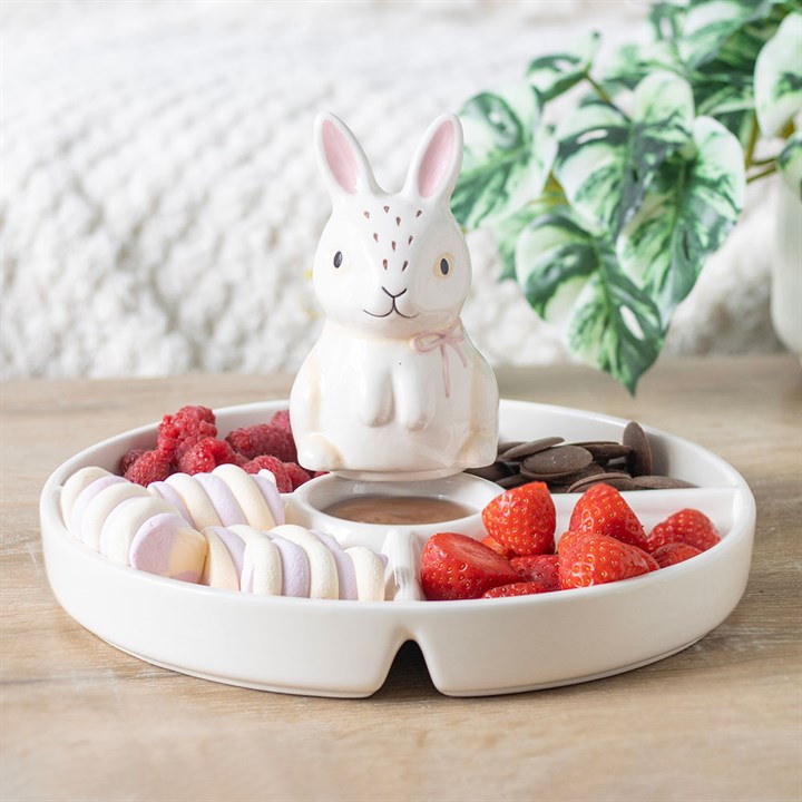Bunny Chip & Dip Snack Dish 2 BU 431251