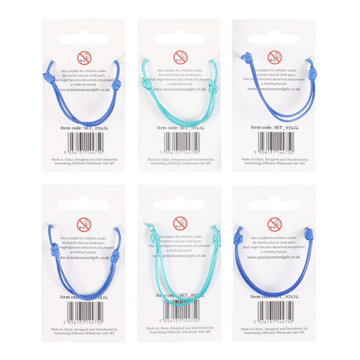 Pack of 12 Nautical Bracelets with Metal Charms 2 CC 445241