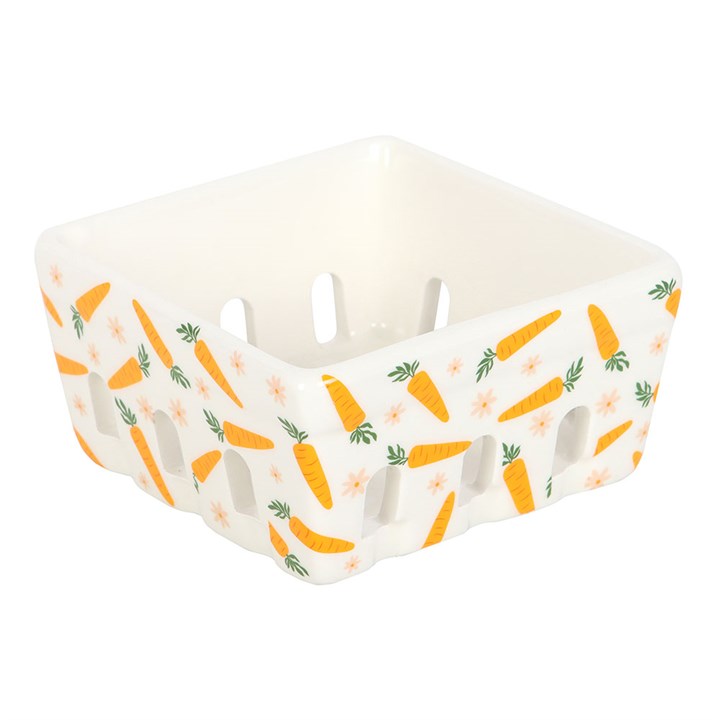 Carrot Patch Ceramic Berry Basket 2 CT 371251