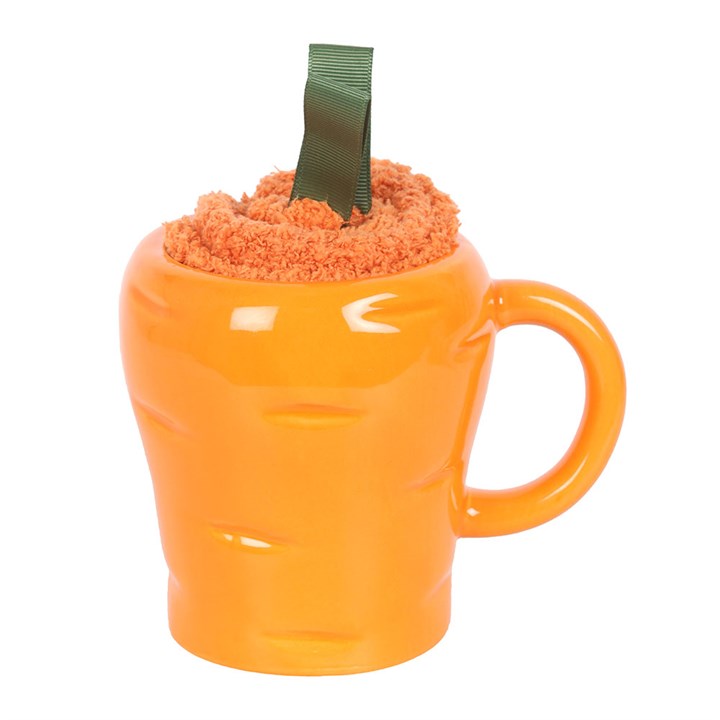 Carrot Shaped Mug and Socks Set 2 CT 373251