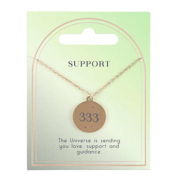 333 Angel Number Support Necklace 2 ER 487251