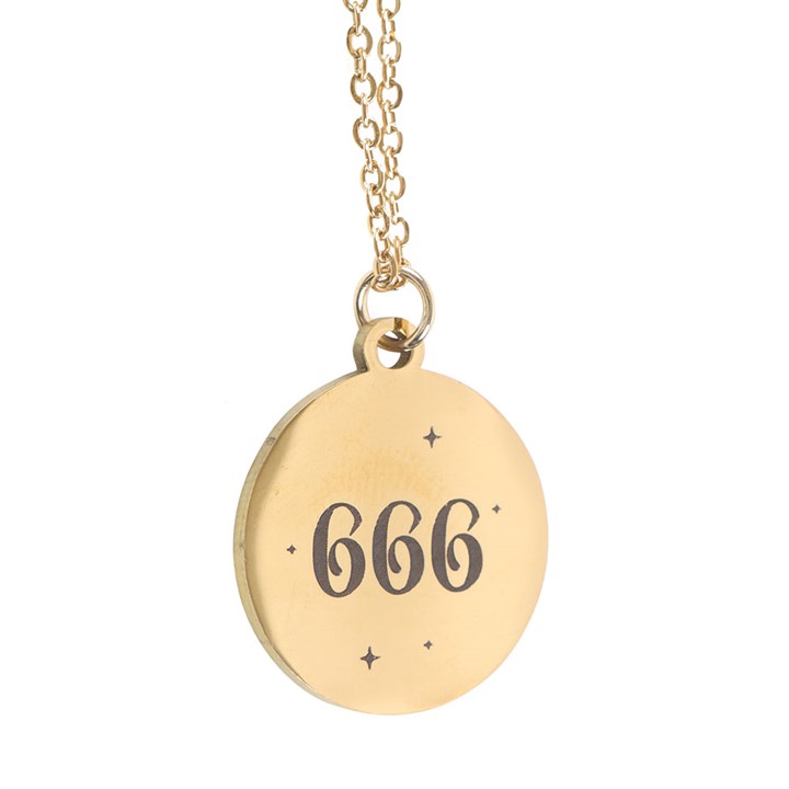 666 Angel Number Reflection Necklace 4 ER 490253