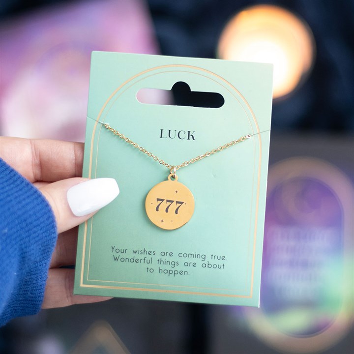 777 Angel Number Luck Necklace 1 777 Angel Number Luck Necklace