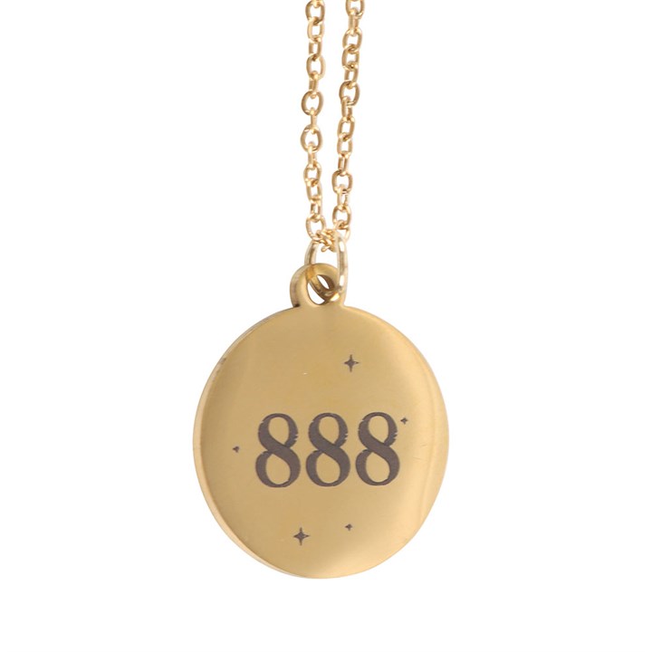 888 Angel Number Abundance Necklace 4 ER 492253