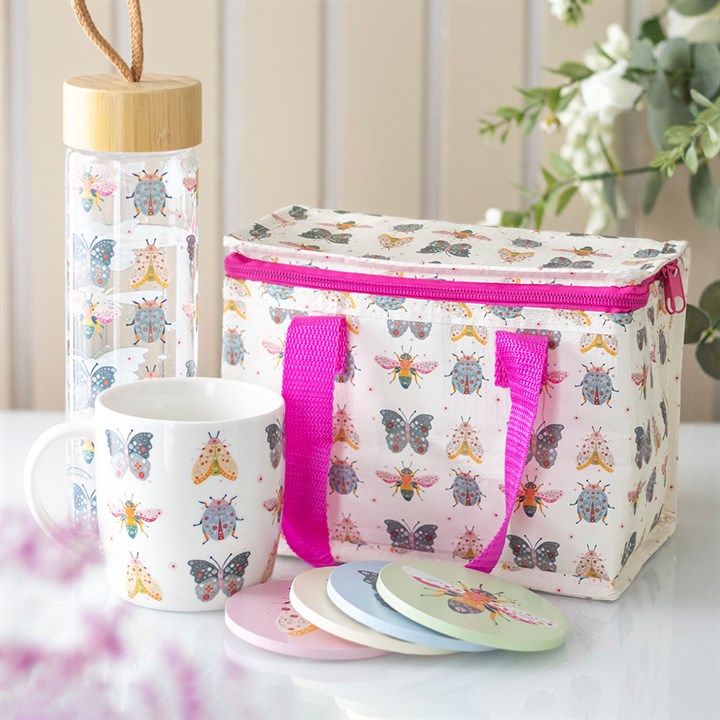 Floral Bug Print Lunch Bag 5 FB 001264