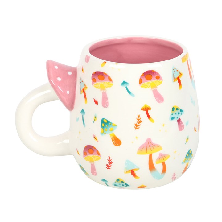 Funky Fungi Print Mug with Mushroom Handle 2 FF 130251