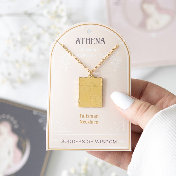 Athena Goddess Talisman Necklace 1 Athena Goddess Talisman Necklace