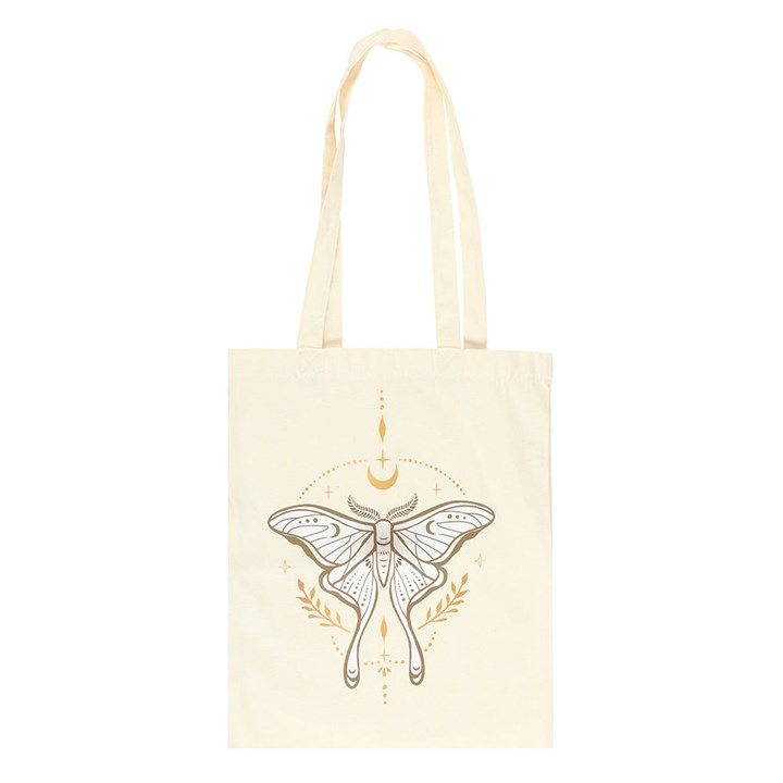 Light Luna Moth Polycotton Tote Bag 2 LL 215251