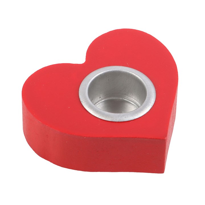 Red Heart Taper Candle Holder 3 LS 321252