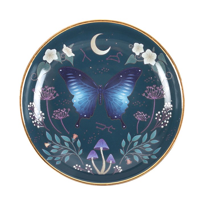 Round Midnight Moth Trinket Dish 2 MF 079251