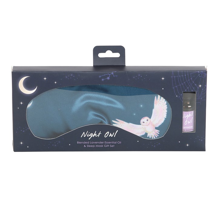 Night Owl Sleep Mask and Essential Oil Gift Set 2 MF 091251