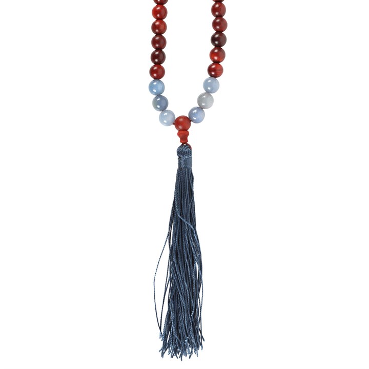Communication Rosewood & Sodalite Mallah Necklace 3 MH 961232