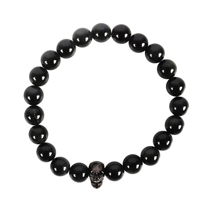Black Obsidian Skull Bracelet 2 MT 238241
