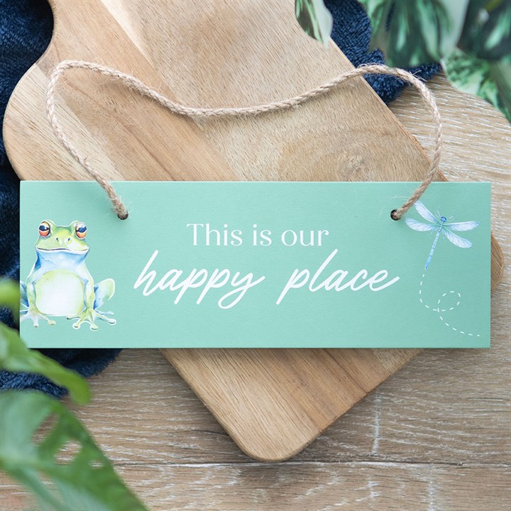 Light Green This is Our Happy Place Hanging Sign 1 Light Green This is Our Happy Place Hanging Sign