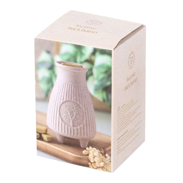 Greige Ribbed Palo Santo Brick Burner 5 PS 025254