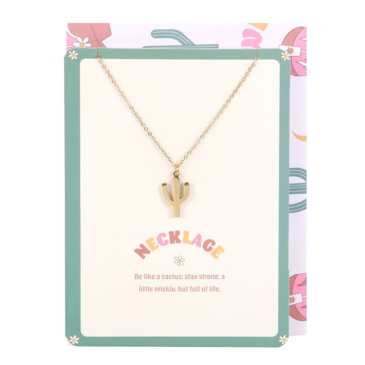 Cactus Necklace on Greeting Card 2 RO 511251