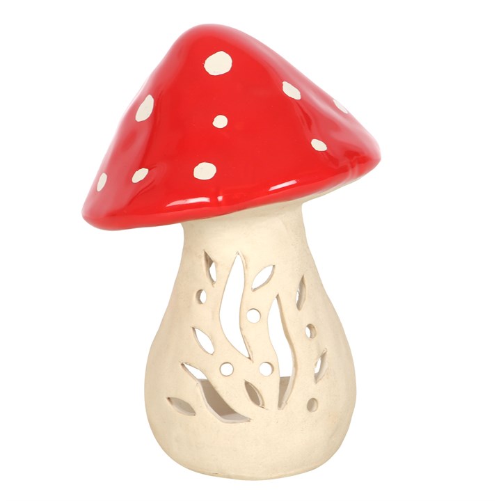 Ceramic Mushroom Tealight Candle Holder 1 Ceramic Mushroom Tealight Candle Holder