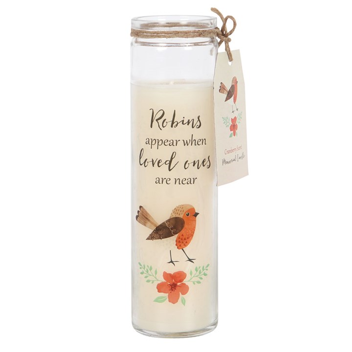 Robins Appear Cranberry Tube Candle 1 Robins Appear Cranberry Tube Candle