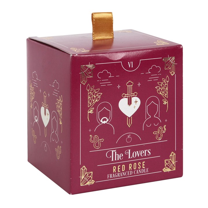 The Lovers Red Rose Tarot Candle 3 S03720412 13