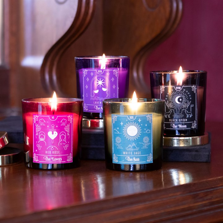 The Lovers Red Rose Tarot Candle 4 S03720412 14