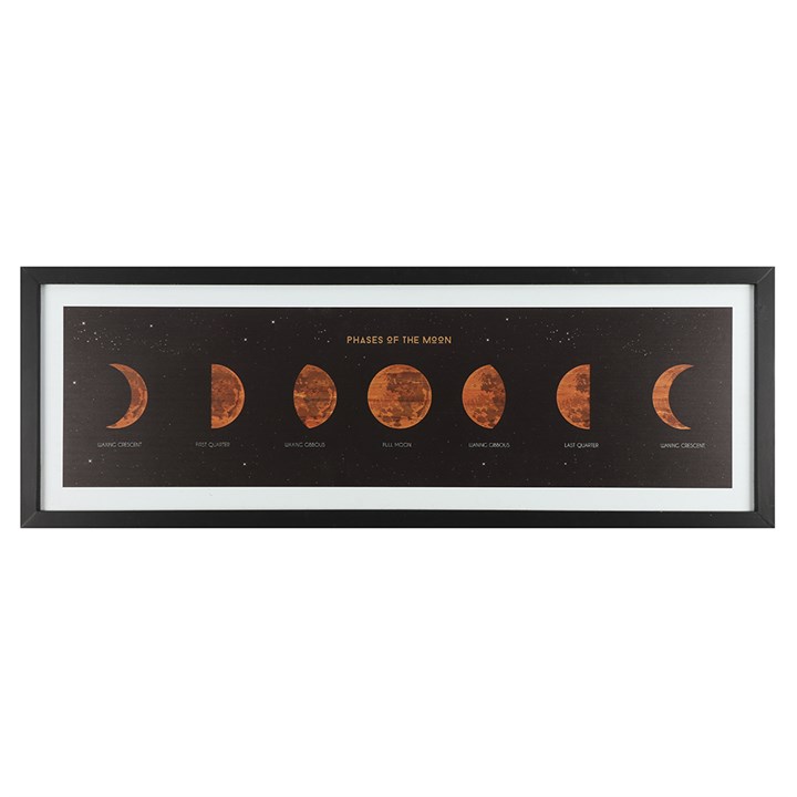 Moon Phases Print in Frame 1 Moon Phases Print in Frame