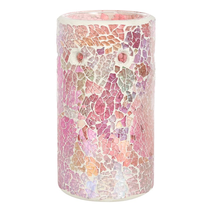 Pillar Pink Iridescent Crackle Oil Burner 2 S03720589 12