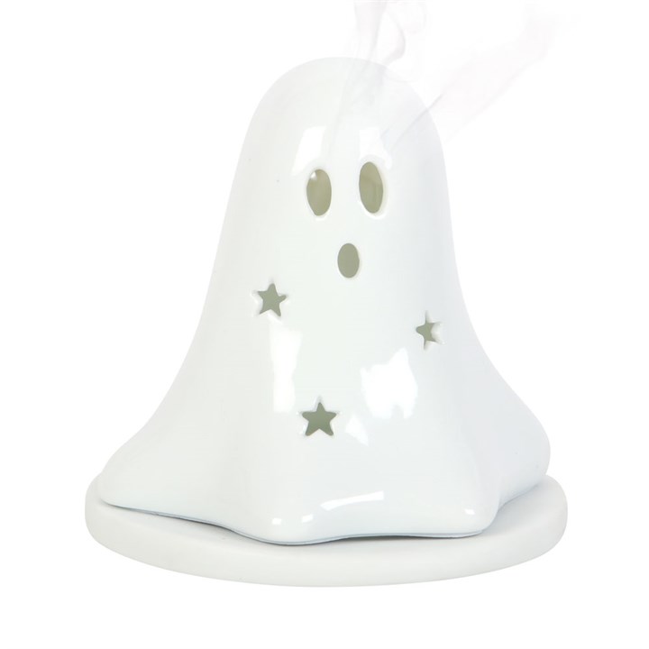 Ceramic Ghost Tealight and Incense Cone Holder 2 S03720662 12