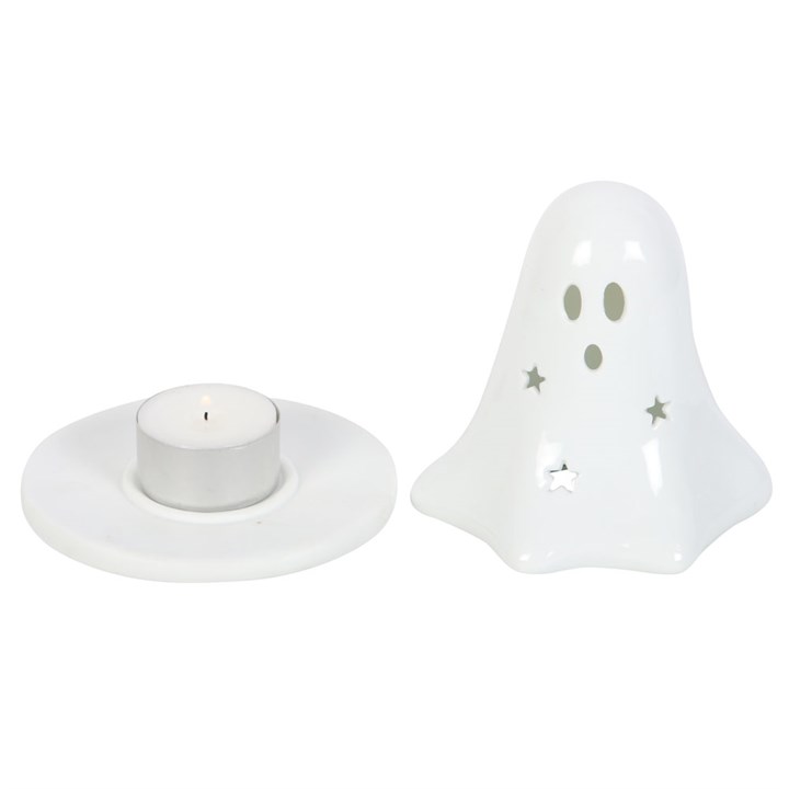 Ceramic Ghost Tealight and Incense Cone Holder 5 S03720662 15