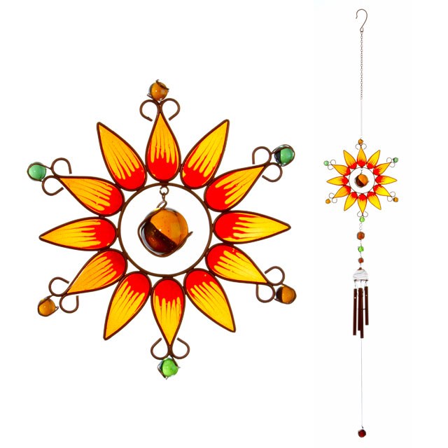 Orange Sunflower Windchime 1 Orange Sunflower Windchime