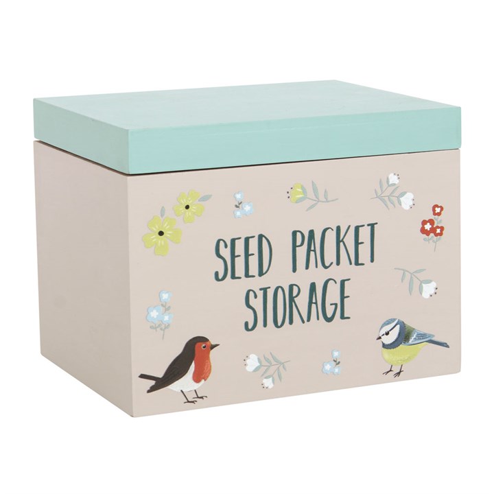 British Garden Birds Seed Packet Storage Box 1 British Garden Birds Seed Packet Storage Box