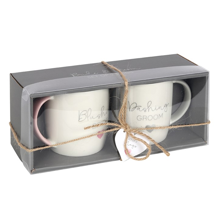 Blushing Bride Dashing Groom Ceramic Mug Set 2 S03720894 12
