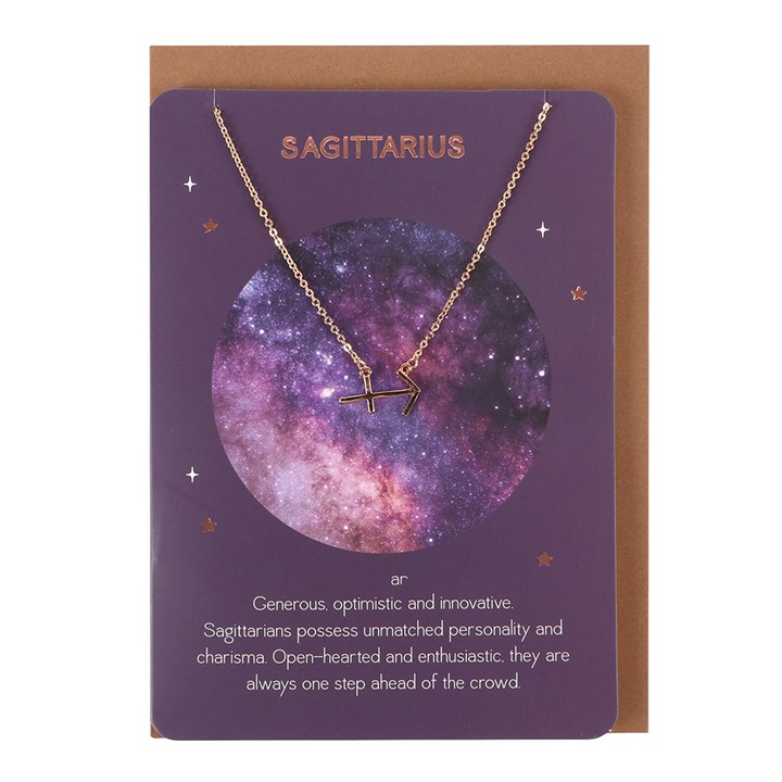 Sagittarius Zodiac Necklace Card 1 Sagittarius Zodiac Necklace Card