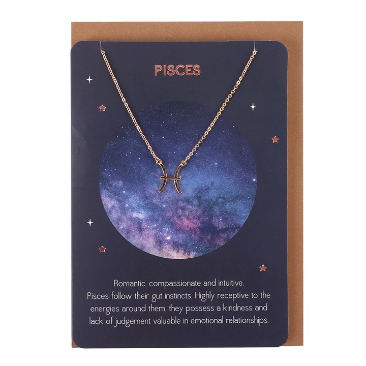 Pisces Zodiac Necklace Card 1 Pisces Zodiac Necklace Card