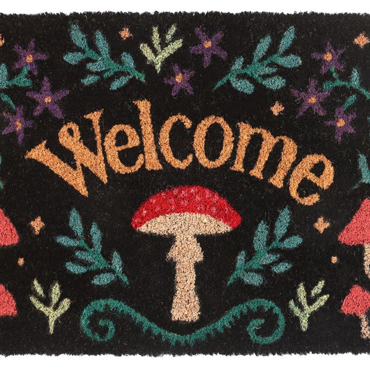 Black Mushroom Welcome Doormat 2 S03721579 12