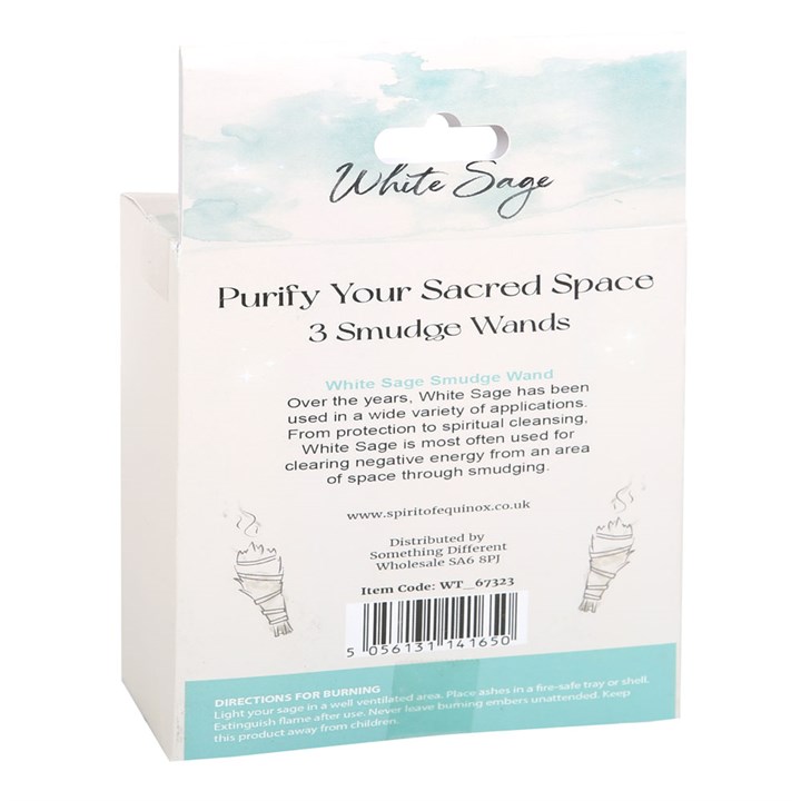 Set of 3 White Sage Smudge Wands 3 S03721692 13