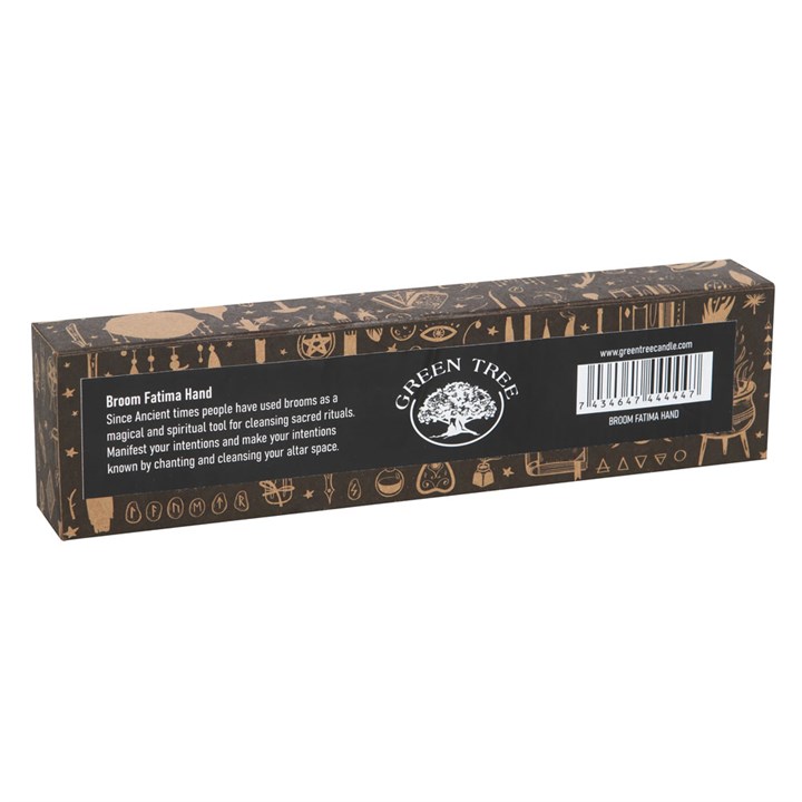 20cm Broom with Hamsa Hand Charm 4 S03721905 14