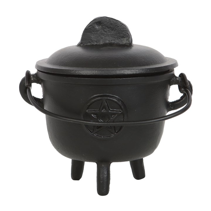 11cm Cast Iron Cauldron with Pentagram 4 S03722705 14