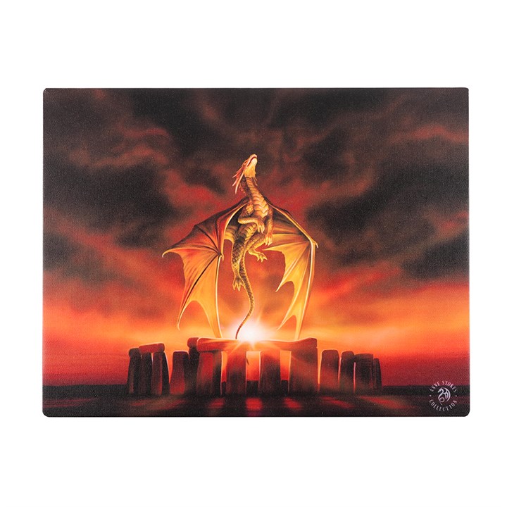 19x25cm Solstice Canvas Plaque by Anne Stokes 1 19x25cm Solstice Canvas Plaque by Anne Stokes