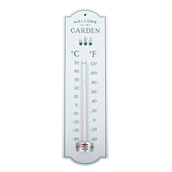 Welcome to My Garden Wall Thermometer 1 Welcome to My Garden Wall Thermometer